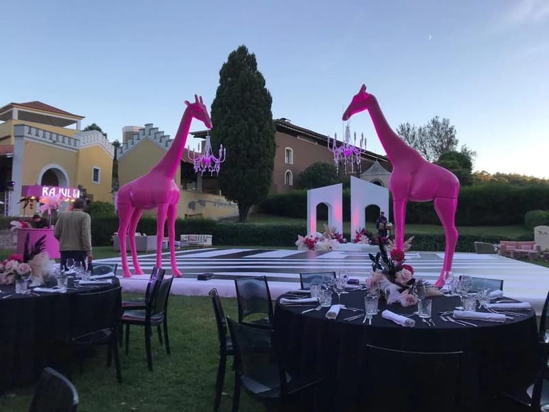 Girafas decorativas para evento