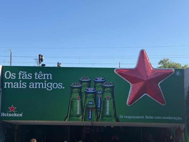 Estrela gigante da Heineken