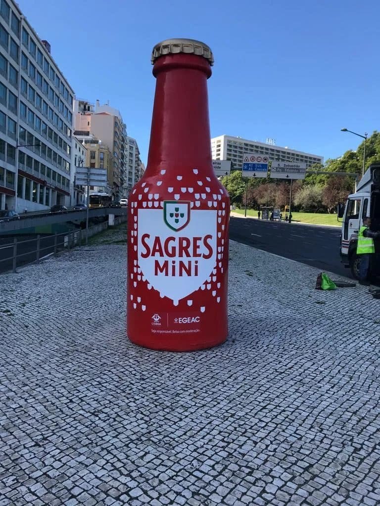 Garrafa gigante de Sagres Mini